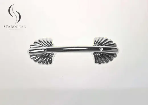 Silver Plastic Coffin Handles Shell Style Premium Quality Long Service Life P9003