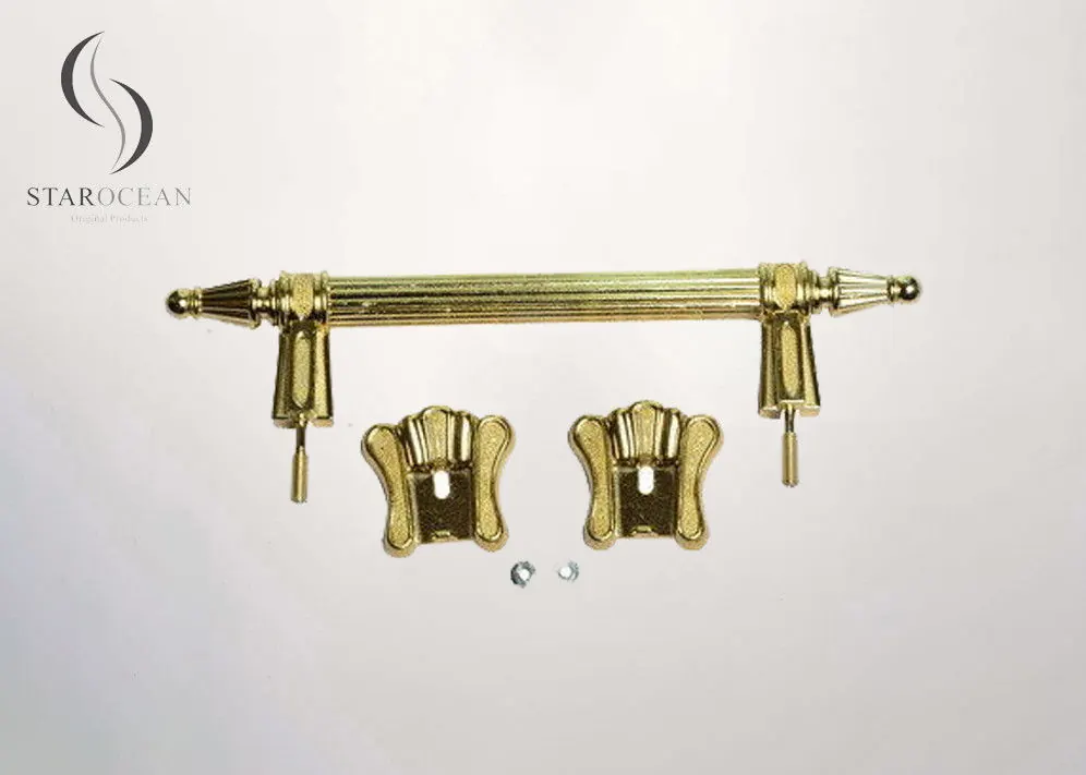 PP Recycled Plastic Coffin Handles Light Weight Highly Decorative P9015 view 1
