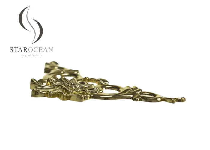 Gold Fine Finish Coffin Lid Decorative Hardware Accessories Fast Delivery PF06 view 2