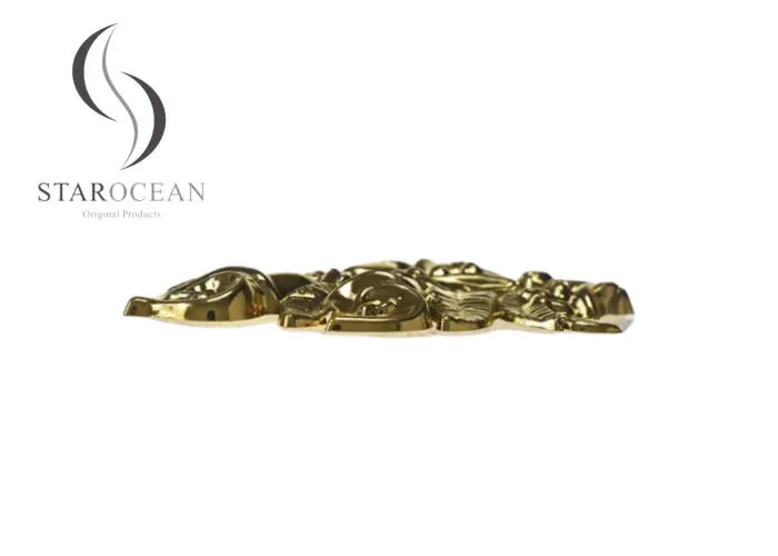 Flower-Shaped Ornate Coffin Decoration, Nailed Coffin Handle Hardware PF14 view 2