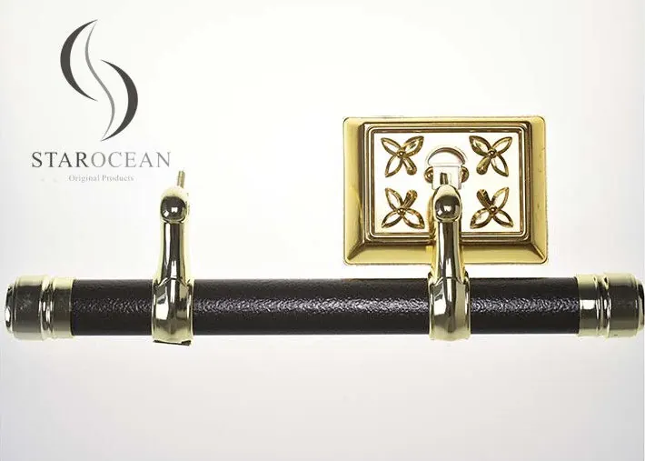 Gold Finish Funeral Coffin Accessories Swing Bar Set ABS Material with Steel Bars C view 2