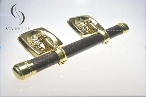 Gold Color Casket Parts Swing Bar Set with Steel Bar/Zamak Lugs Eco Friendly Model.G