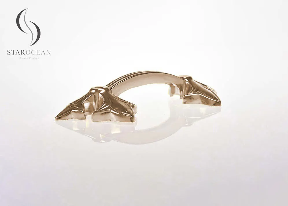 Bronze Plating Plastic Coffin Handles Cremation Funeral Coffin Decoration P9001 view 2