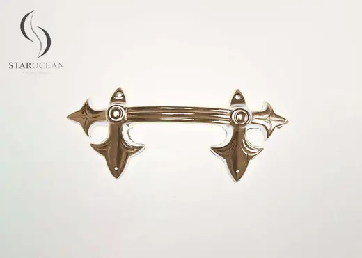 Bronze Plating Plastic Coffin Handles Cremation Funeral Coffin Decoration P9001