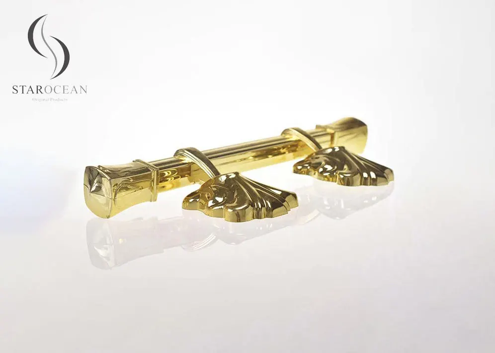 Gold Swing Bar Design Wholesale Coffin Handles Size Eco Friendly Material P9007 view 2