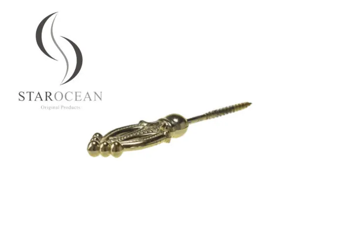 Golden Hard Plastic Coffin Screws Funeral Accessories Lightweight and Durable PS04 view 2
