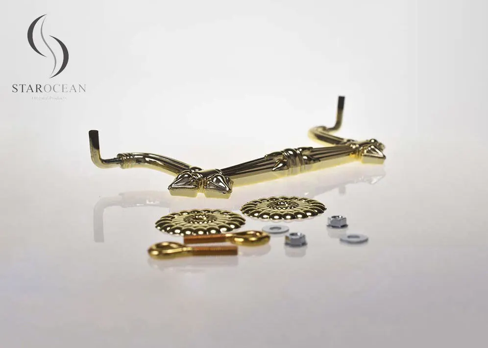 Lift Weight 120kg Casket Handles Coffin Hardware 6mm Steel Wire Reinforced P9011 view 2