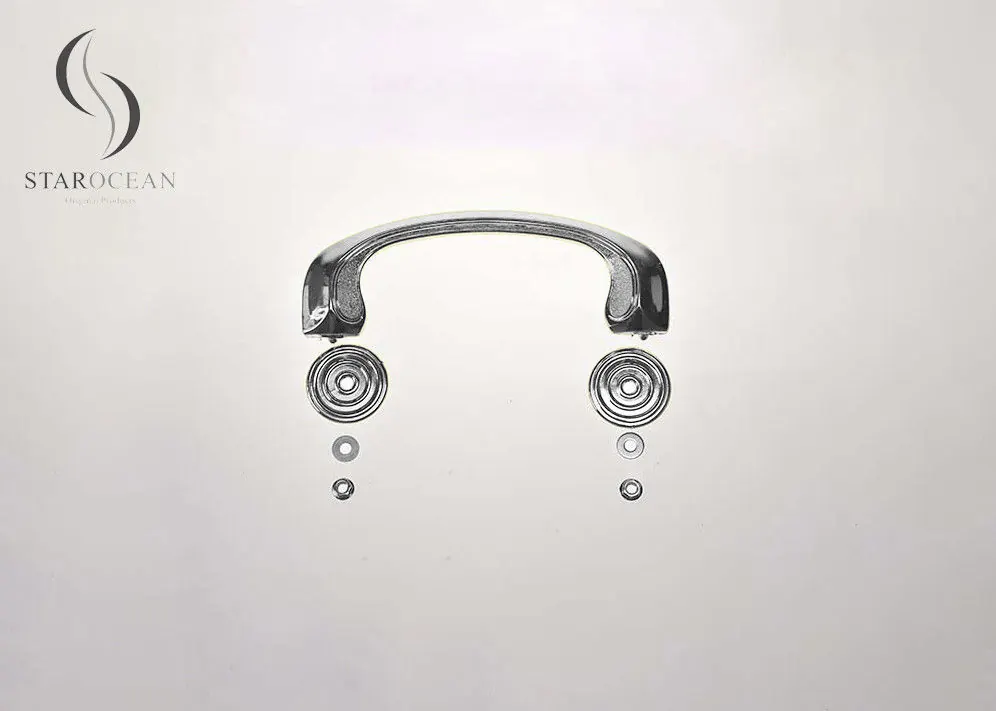 Silver Customized Color Plastic Coffin Handles Heavy Duty Resistance in 120kg P9014 view 1