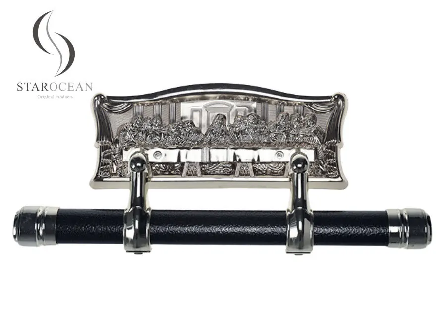 Last Supper Pattern Design Coffin Swing Bar Sample Available Lift 500kg Weight SW-A view 1