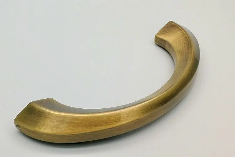 Antique Brass Metal Coffin Handle High Polish and Zinc Alloy Material ZH004AB view 2