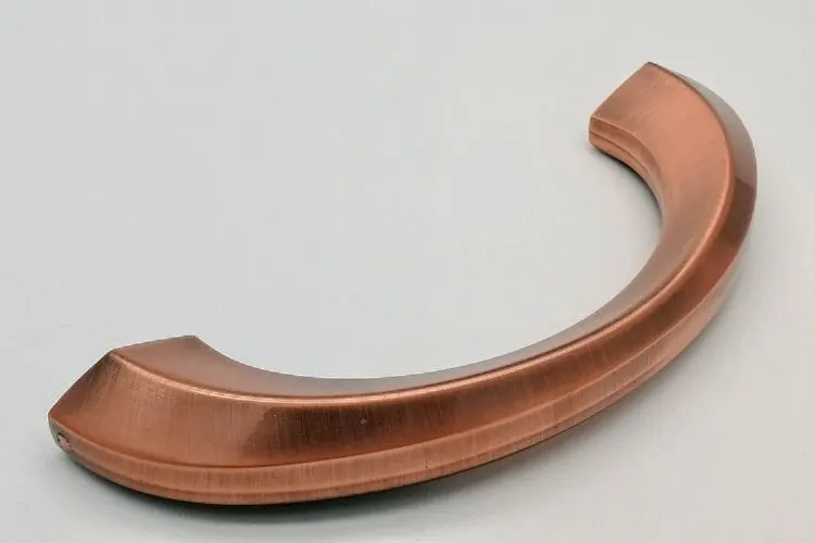 Antique Copper Plated Half-Moon Metal Coffin Handle Hardware Wholesale ZH004AC view 2