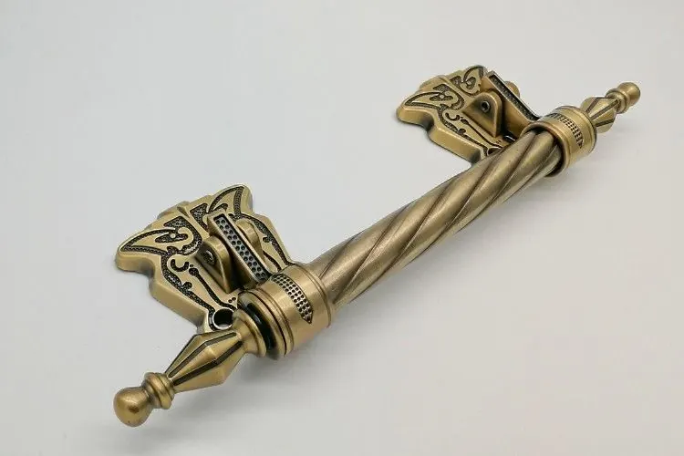 Custom Length European Style Brass Metal Coffin Handle, Zinc Alloy Material ZH005 view 2
