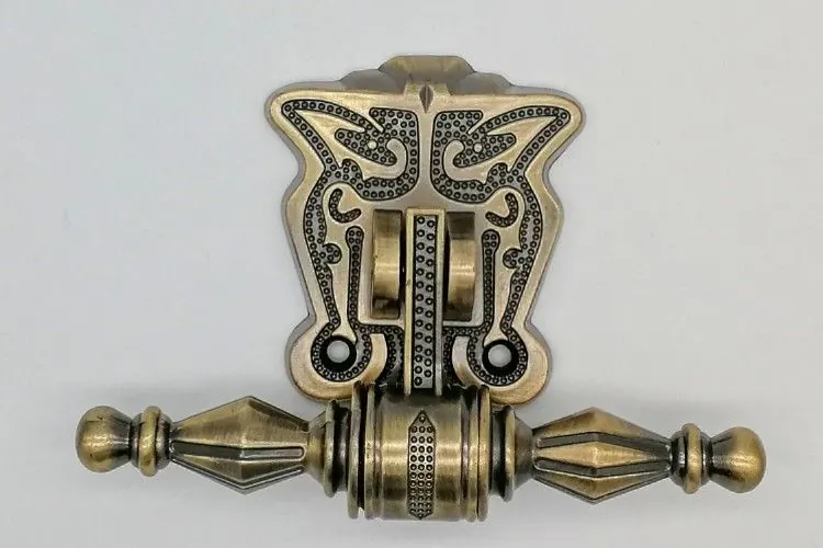 Brass Plating Metal Coffin Handles Zinc Alloy Material High Durability ZH005T view 1
