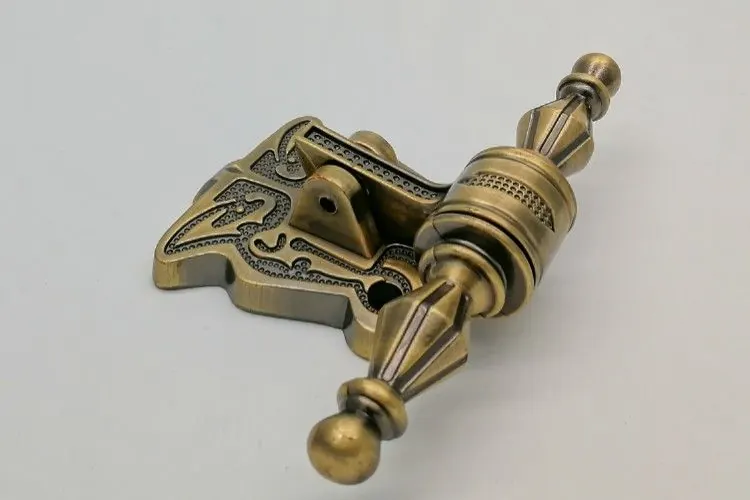 Brass Plating Metal Coffin Handles Zinc Alloy Material High Durability ZH005T view 2