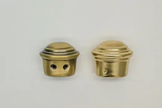 Antique Brass Color Casket Hardware ZA09 Casket Tip and End Cap Premium Iron