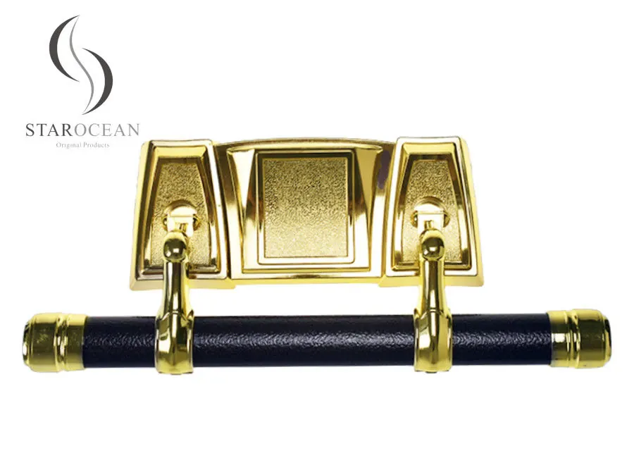European Style Gold Casket Swing Bar Funeral Polished High Strength Customized SW-FG view 1