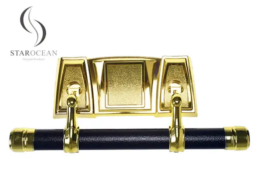 European Style Gold Casket Swing Bar Funeral Polished High Strength Customized SW-FG