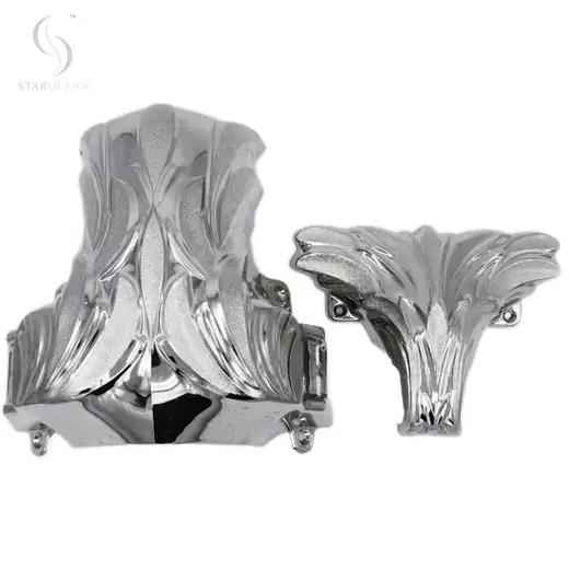 Silver Plastic Casket Corner 1# DG for Funeral Interment Ornamentation