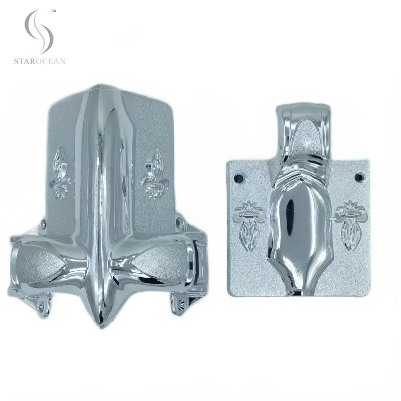 Silver Plastic Stationary Handle Casket Corner American Style Wholessale in Set 2# S view 1
