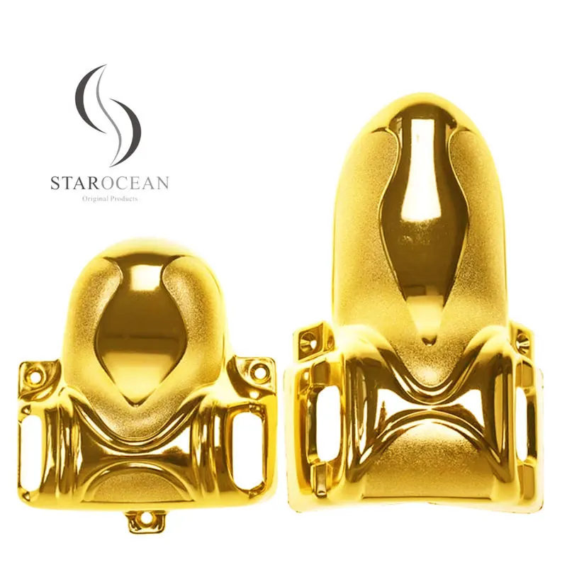 Customized Gold PP Electroplated Coffin Corner Funeral Hardware Decoration 5#G view 1