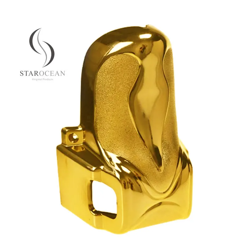Customized Gold PP Electroplated Coffin Corner Funeral Hardware Decoration 5#G view 2