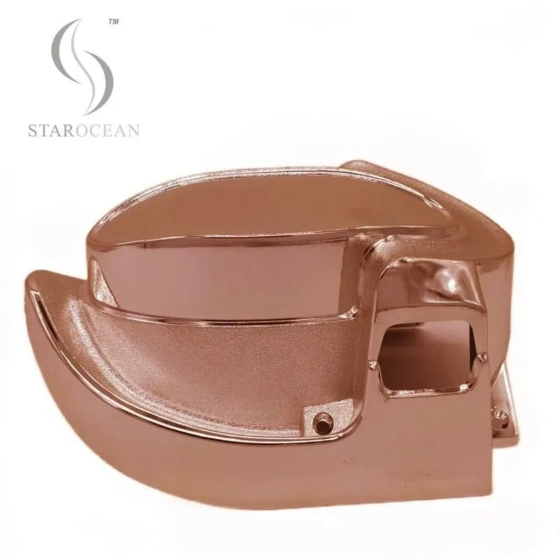 Electroplated Bronze Plastic Coffin Corner Coffin Hardware with Steel Pipe 6# B view 3