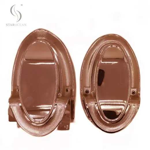 Electroplated Bronze Plastic Coffin Corner Coffin Hardware with Steel Pipe 6# B