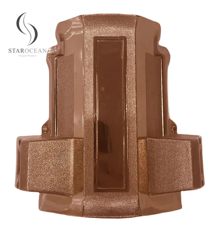 Bronze Plastic Coffin Corner Set with Lugs and Steel Bars Premium Accessories 7# B view 2