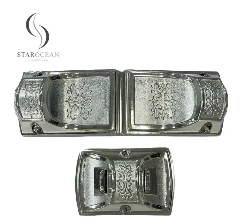 Silver Simple Design Coffin Corner with Metal Rod Set Coffin Handle Wholesale 8#S view 1