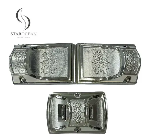 Silver Simple Design Coffin Corner with Metal Rod Set Coffin Handle Wholesale 8#S