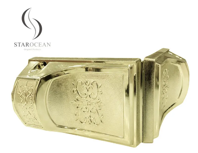 Light Gold Custom PP Material Coffin Handles and Decorative Coffin Corners 8# LG view 2