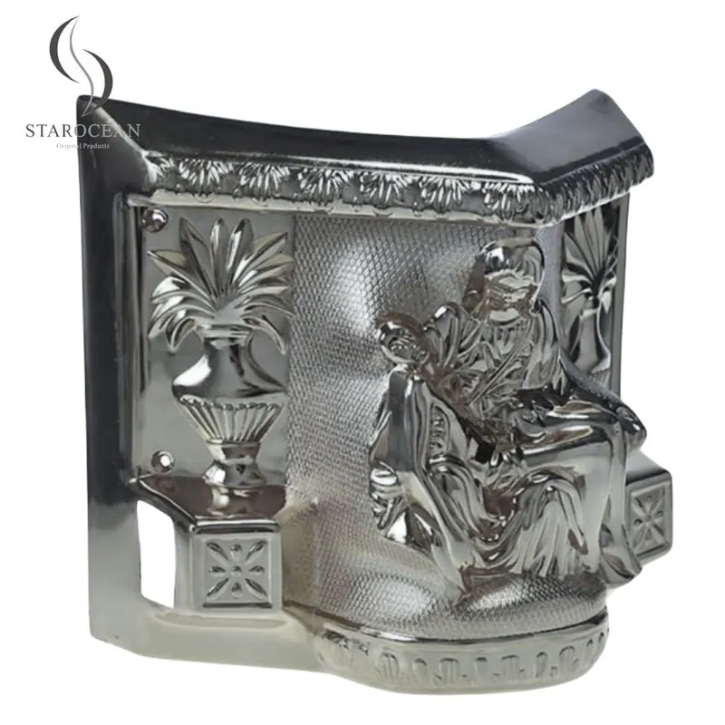 Luxury Silver Plated Plastic Coffin Corner Funeral Decoration Supplies Wholesale 9#S view 3