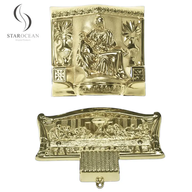 Luxury American Casket Corner 9# LG in Light Gold Color and High Quality view 1