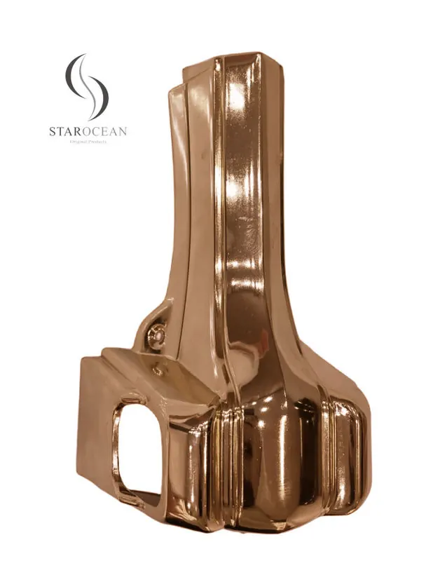 PP Plastic Material Copper Coffin Corner Set Wholesale with Metal Tube 10# B view 2