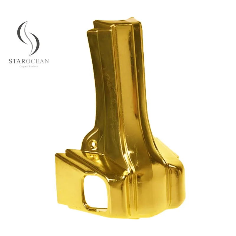 Gold Plastic Die-Cast Coffin Accessories, Metalized Coating of Coffin Parts 10# G view 2
