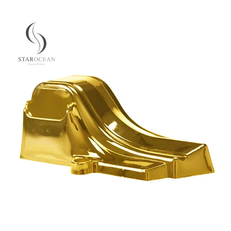 Gold Plastic Die-Cast Coffin Accessories, Metalized Coating of Coffin Parts 10# G view 3