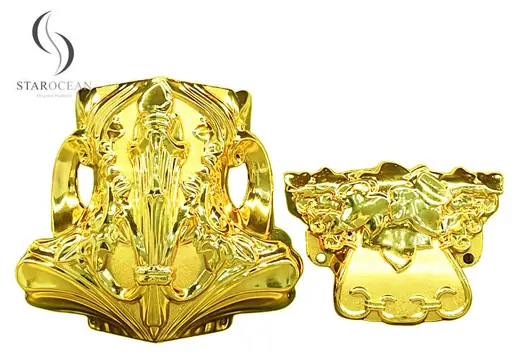 24K Gold Premium Coffin Corner Funeral Products for Wooden Coffin Handles 17#G