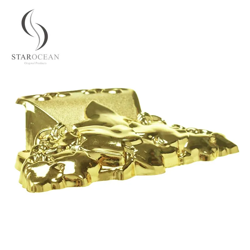 Light Gold Compact Design Coffin Corners, High Quality Coffin Accessories Set 17# LG view 2