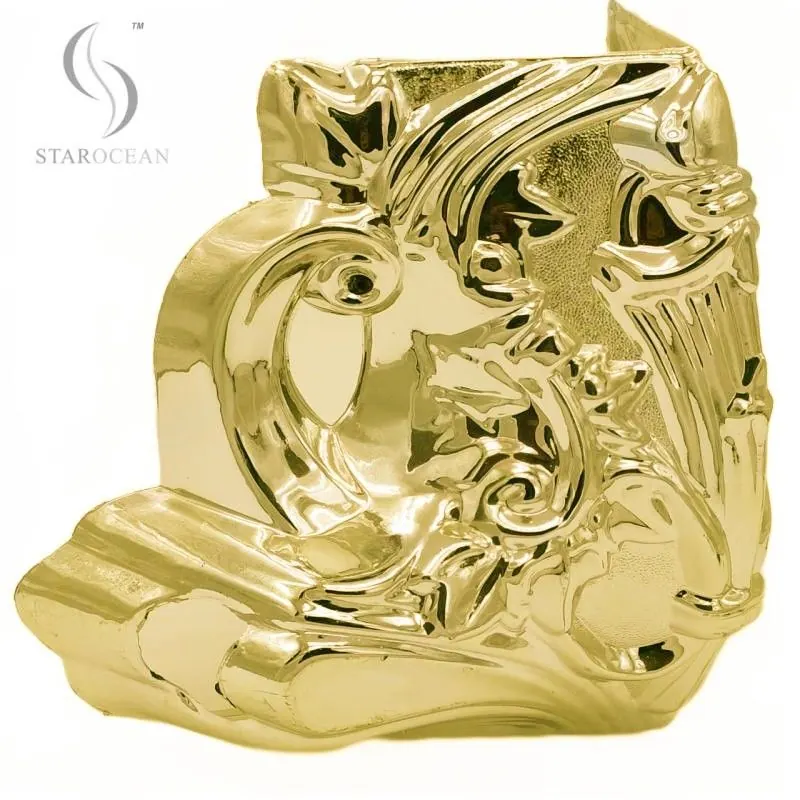 ABS Plastic Coffin Corner Light Gold Plating American Style Casket Fittings 18# LG view 3