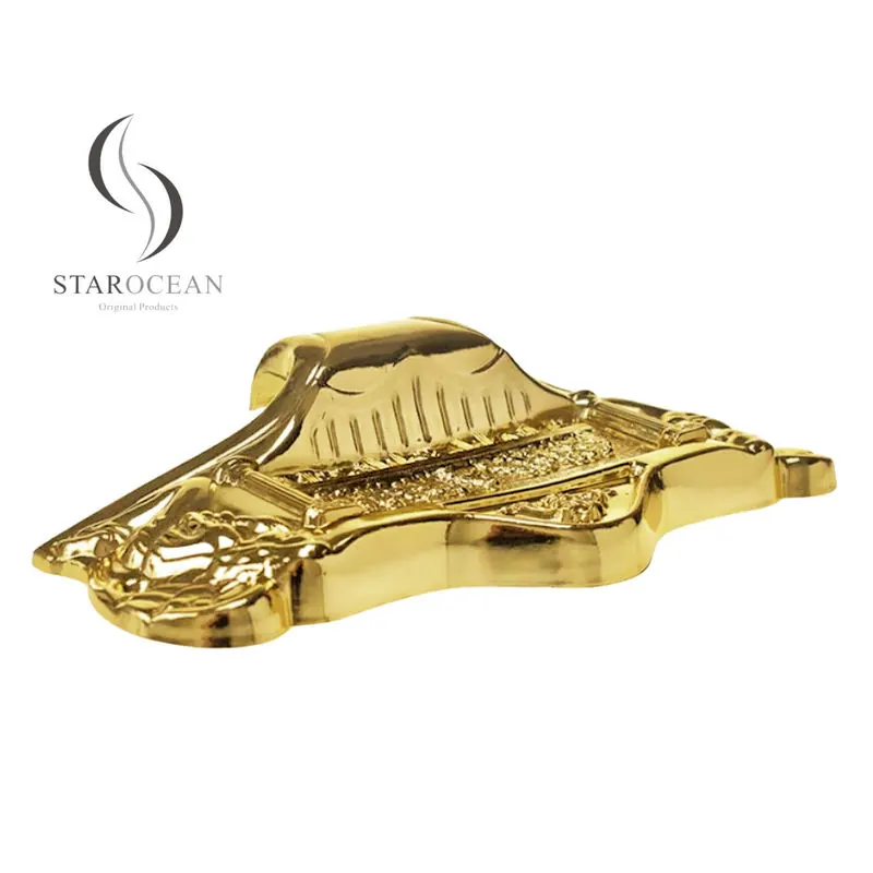 Angel Shape Coffin Corner Last Supper Lug Design Coffin Accessories Gold Plated 19# view 3