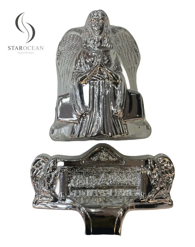 Plastic Silver Coffin Corner Accessories for Funeral Interment Ornamentation19# S view 1