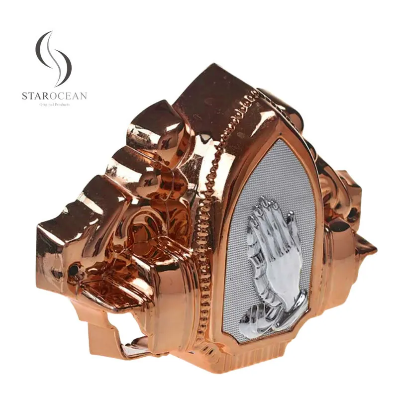 ABS Material Bronze Luxury Coffin Corner Set with Steel Pipe Wholesale 20# B view 3