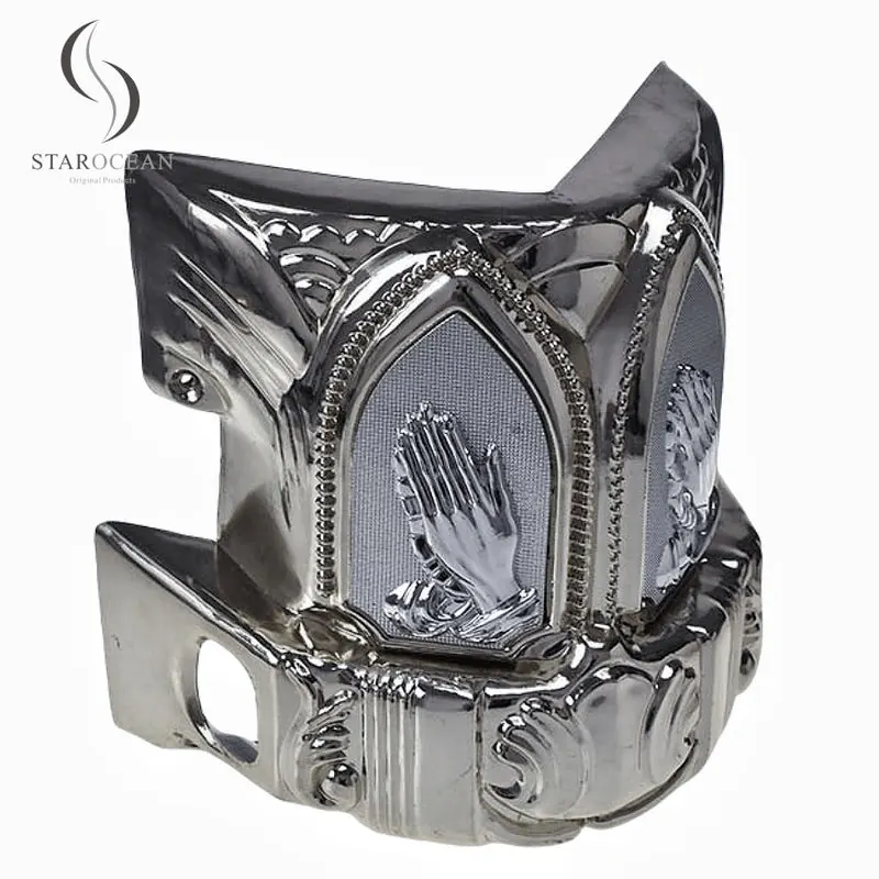 High Quality Plastic Silver Coffin Corner Funeral Decoration Supplies Wholesale 20#S view 2