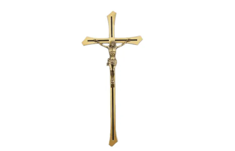 Funeral Crucifix Gravestone Decorations , Cemetery Stone Decorations Light Weight view 1