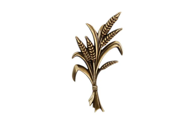 Flower Pattern Shape Grave Decorations High Strength Brass Materials view 1