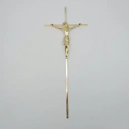 Gold Electroplated Surface Coffin Christian Style Cross Coffin Supplies ZJ-02