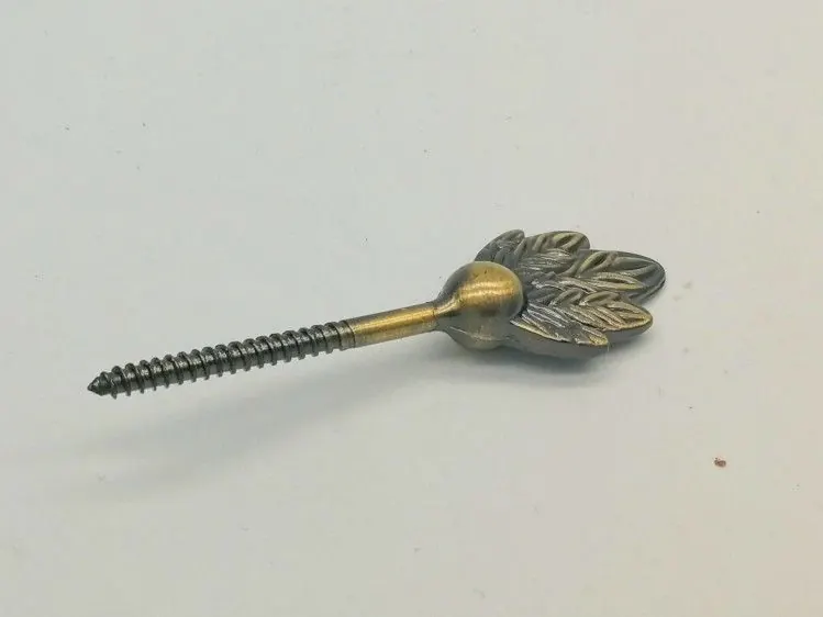 Leaf Shape Coffin Screws 2.6*9cm Size Funeral Decoration SGS Certification ZS08 view 2