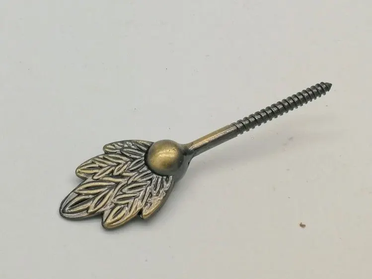 Leaf Shape Coffin Screws 2.6*9cm Size Funeral Decoration SGS Certification ZS08 view 3
