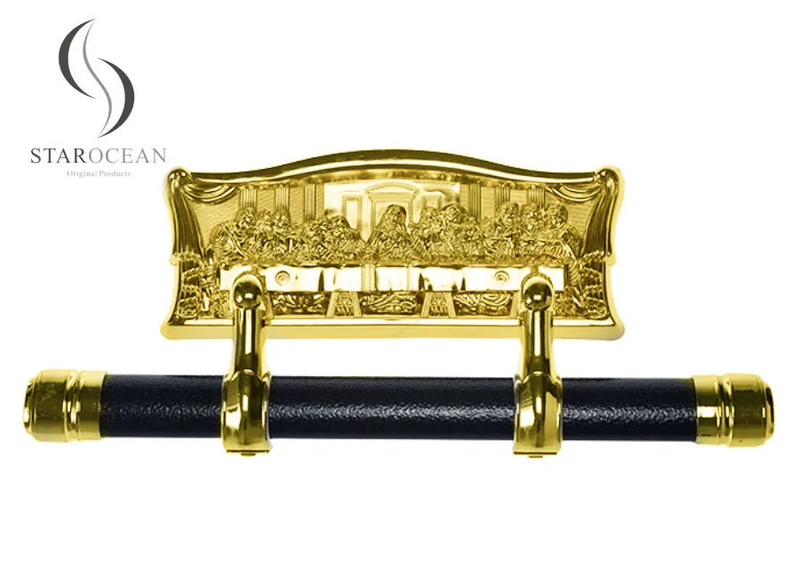Classic Coffin Corner Style Last Supper Panel Coffin Parts Swing Bar Model. A view 2