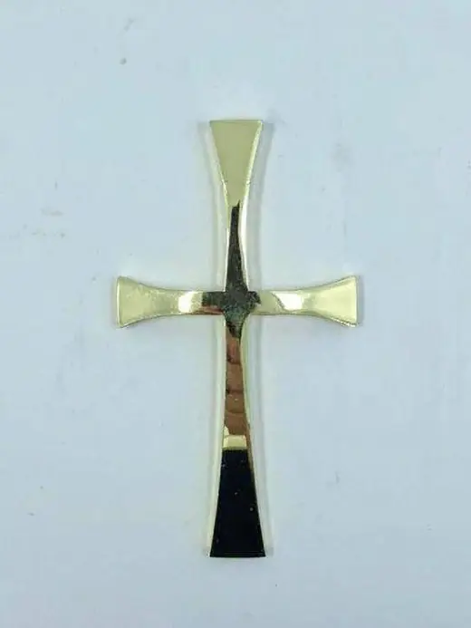 Gold-Plated Cross Funeral Urn Decoration Is of Good Quality and Light Weight UD02